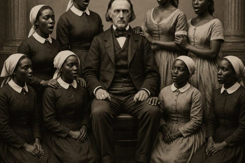 He bought 7 slaves for his pleasure! He did this every day with the 7 slaves in 1832.