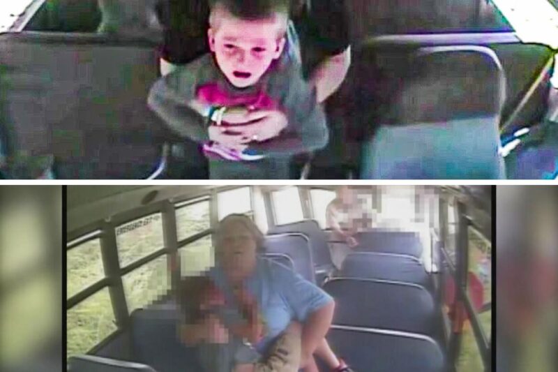 The Driver Was Filmed Grabbing A Terrified Boy Then Kids Witnessed A Desperate Race Against Time