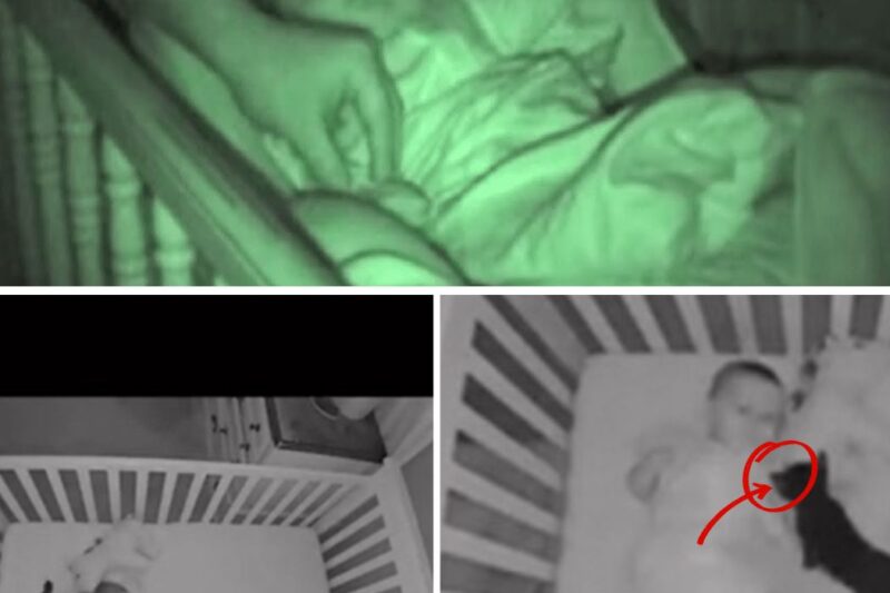When Two Parents Went To Tuck Their Baby Into Bed, The Camera Captured Something Strange